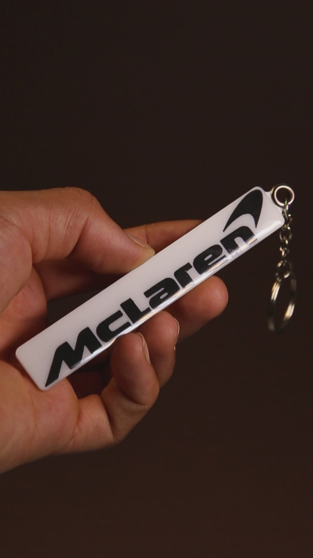 McLaren Wordmark Keychain | Acrylic, 5 cm
